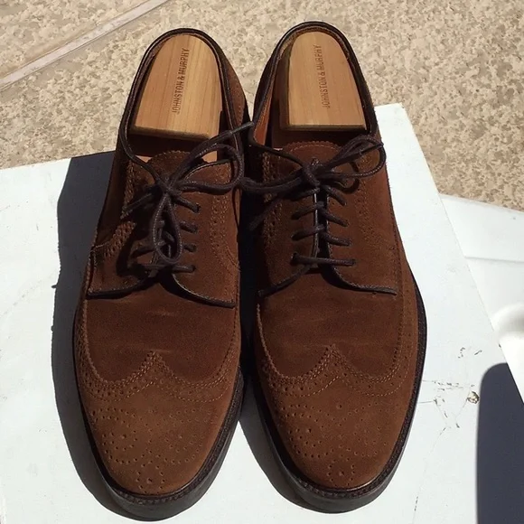 Polo Ralph Lauren suede wingtips 8.5/D used - Picture 2 of 16